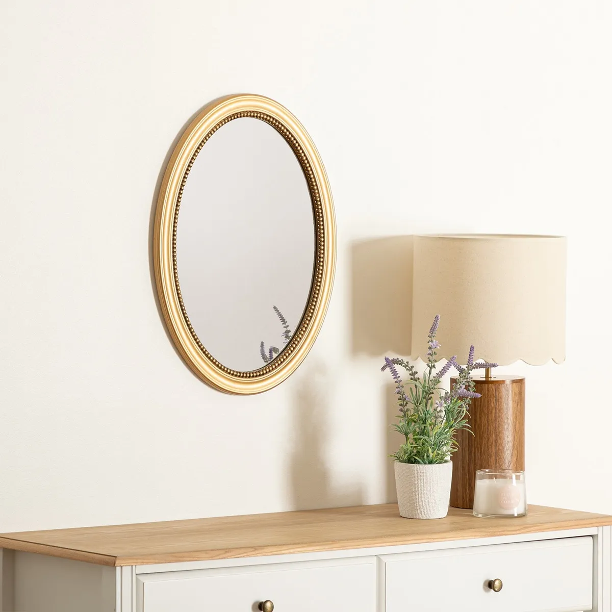 Miroir rond moulure "Victoria"