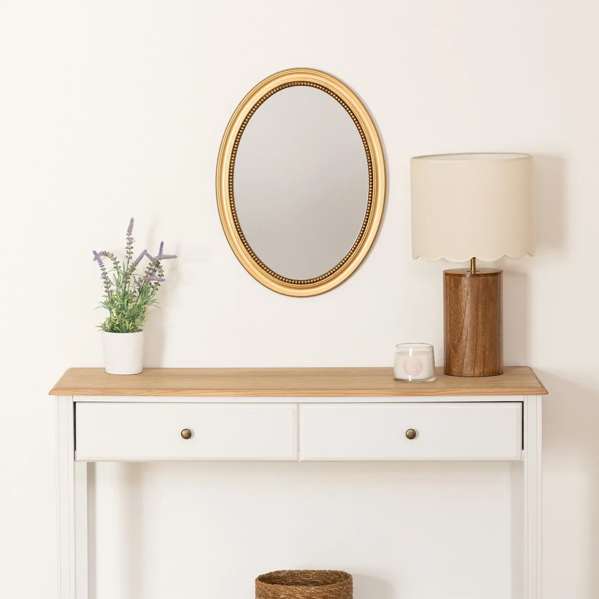 Miroir rond moulure "Victoria"